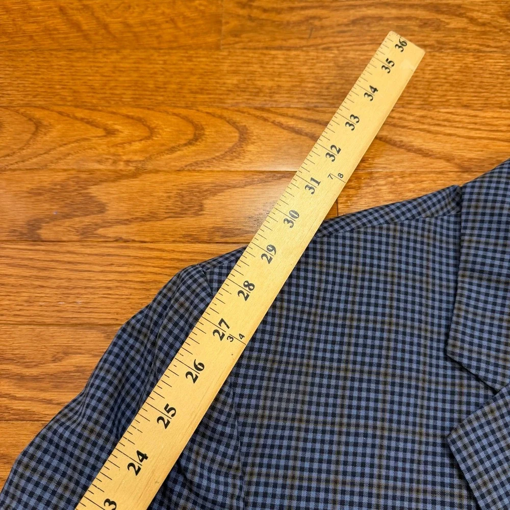 Jack Victor Rochester Blazer Sport Coat Mens 56L Blue Brown Check Wool Canada